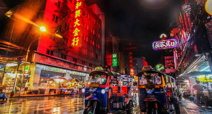Thailand Bangkok Tuk Tuks Chinatown