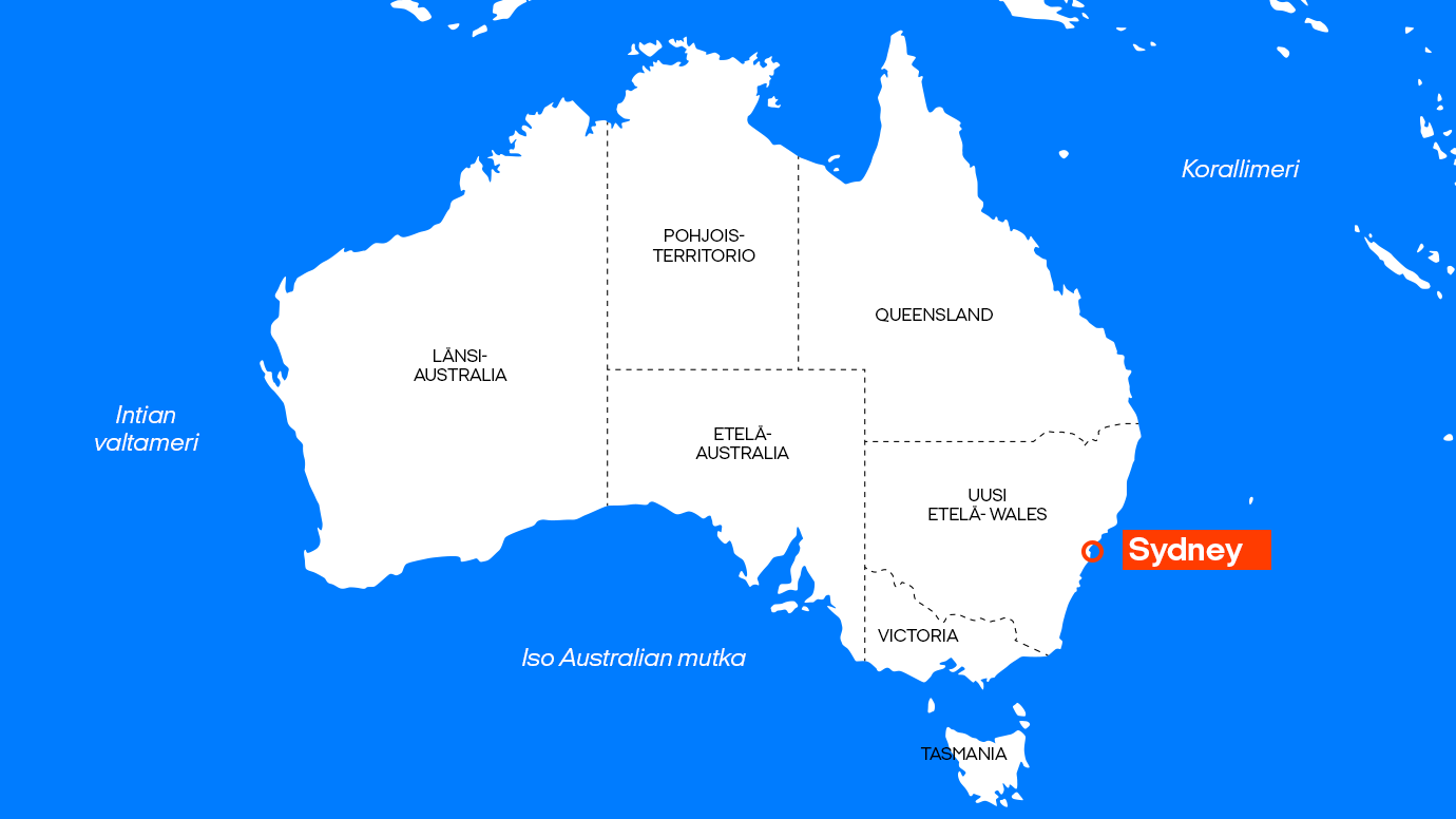 sydney kartta Digitaalisen viestinnän kandidaatti Sydneyssä   KILROY