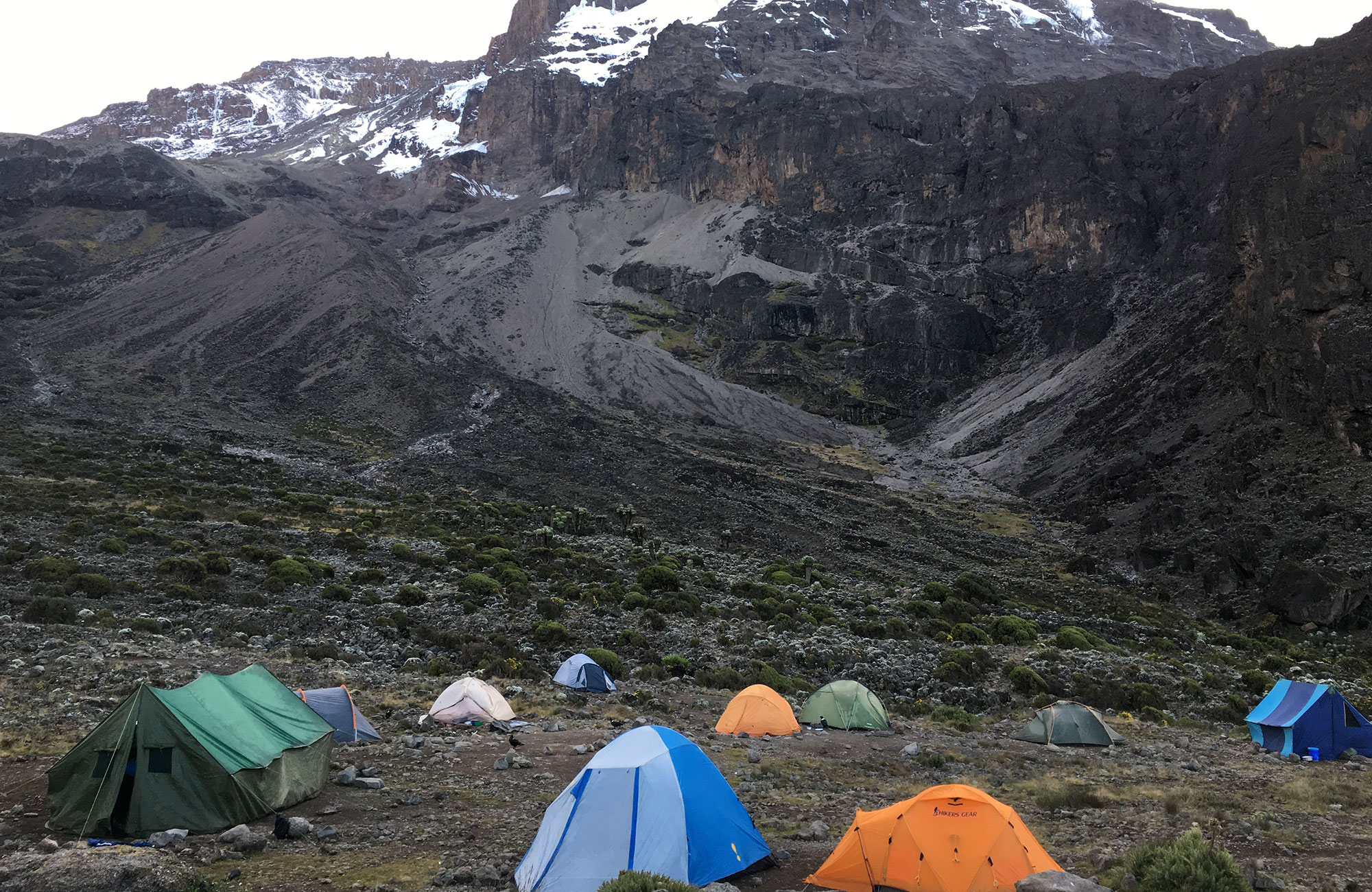 Tanzania Kilimanjaro Camp Site In The Morning