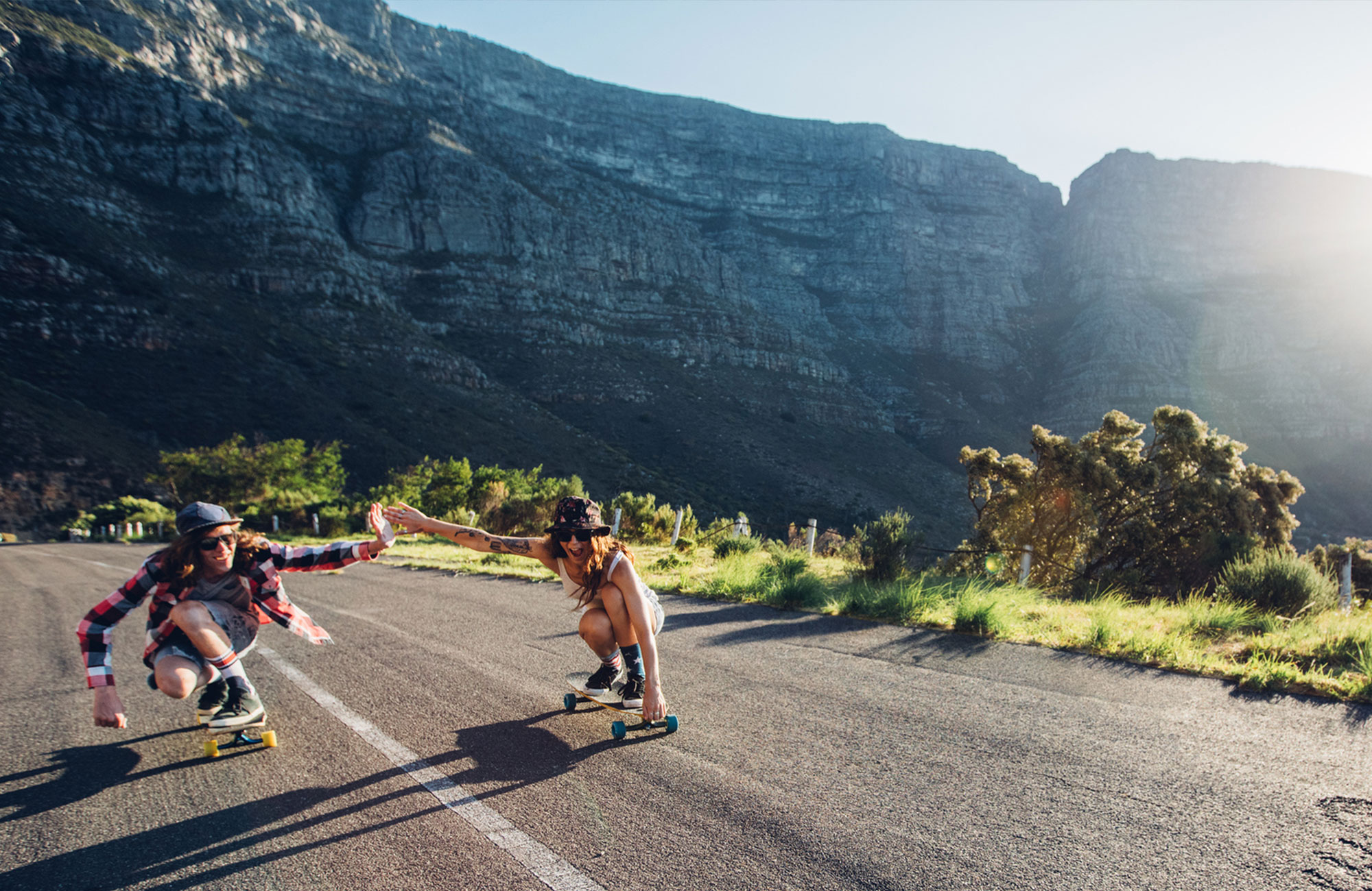 Inspirational Two People Skating On Street Cover