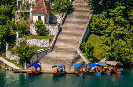 Bled Slovenia Lake Bled Stairs