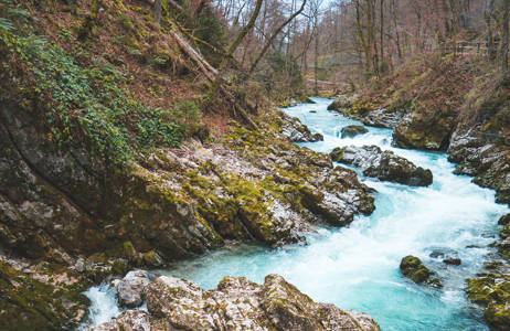 Bled Slovenia River Fall