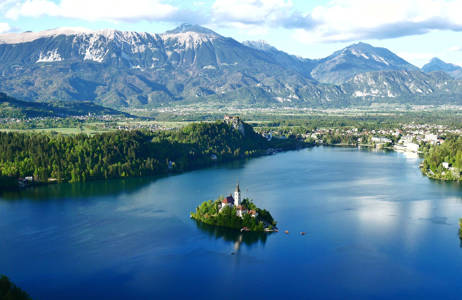Bled Slovenia Lake Bled Classic Aerial