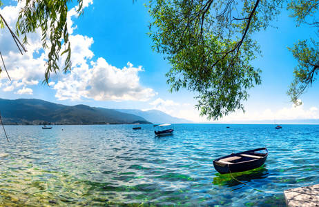 Ohridjärven maisemaa