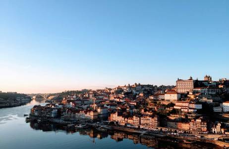 Portugal Porto Seen From Water