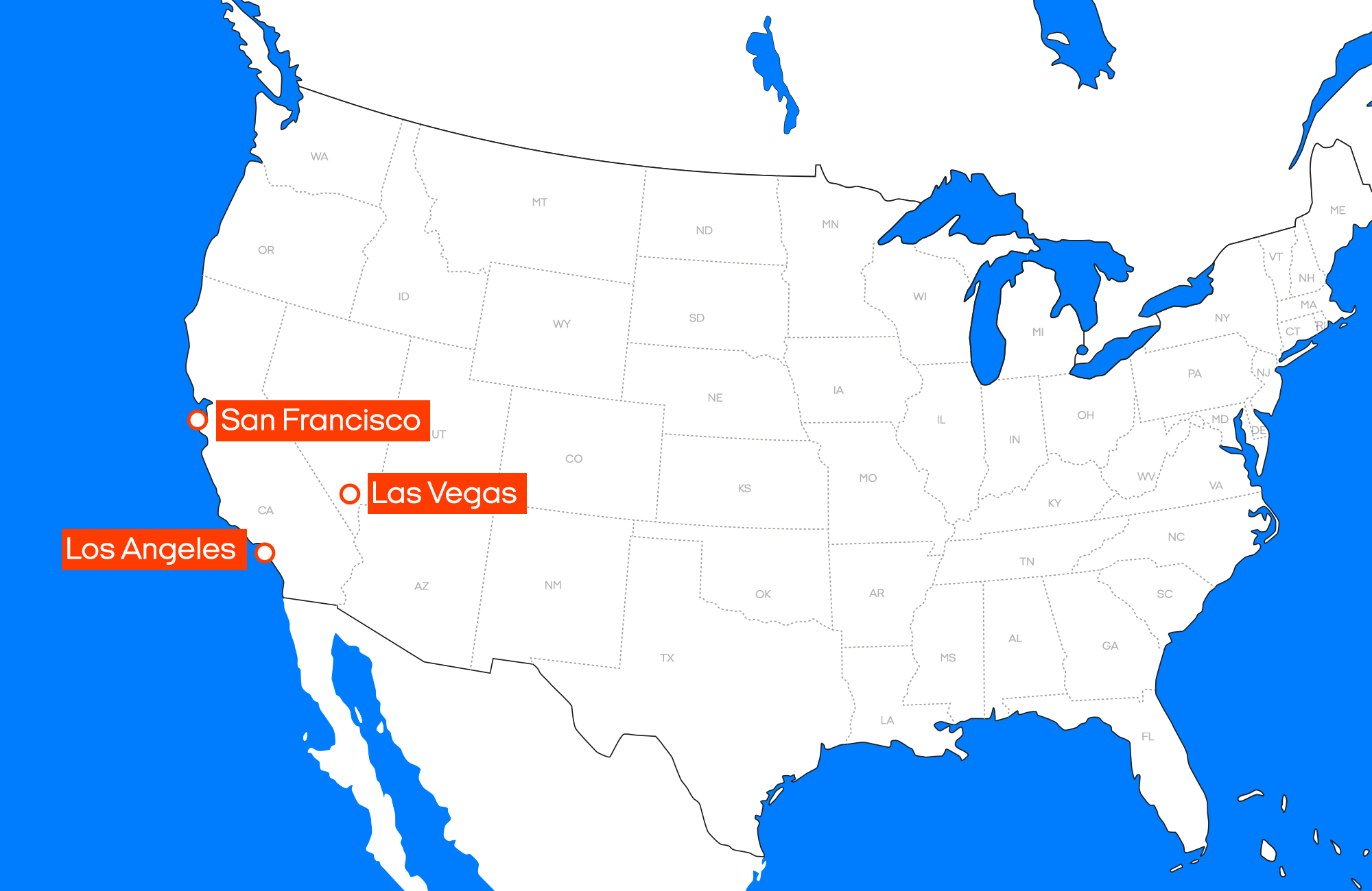 Travellers Autobarn -vuokrauspisteet USA:ssa - KILROY