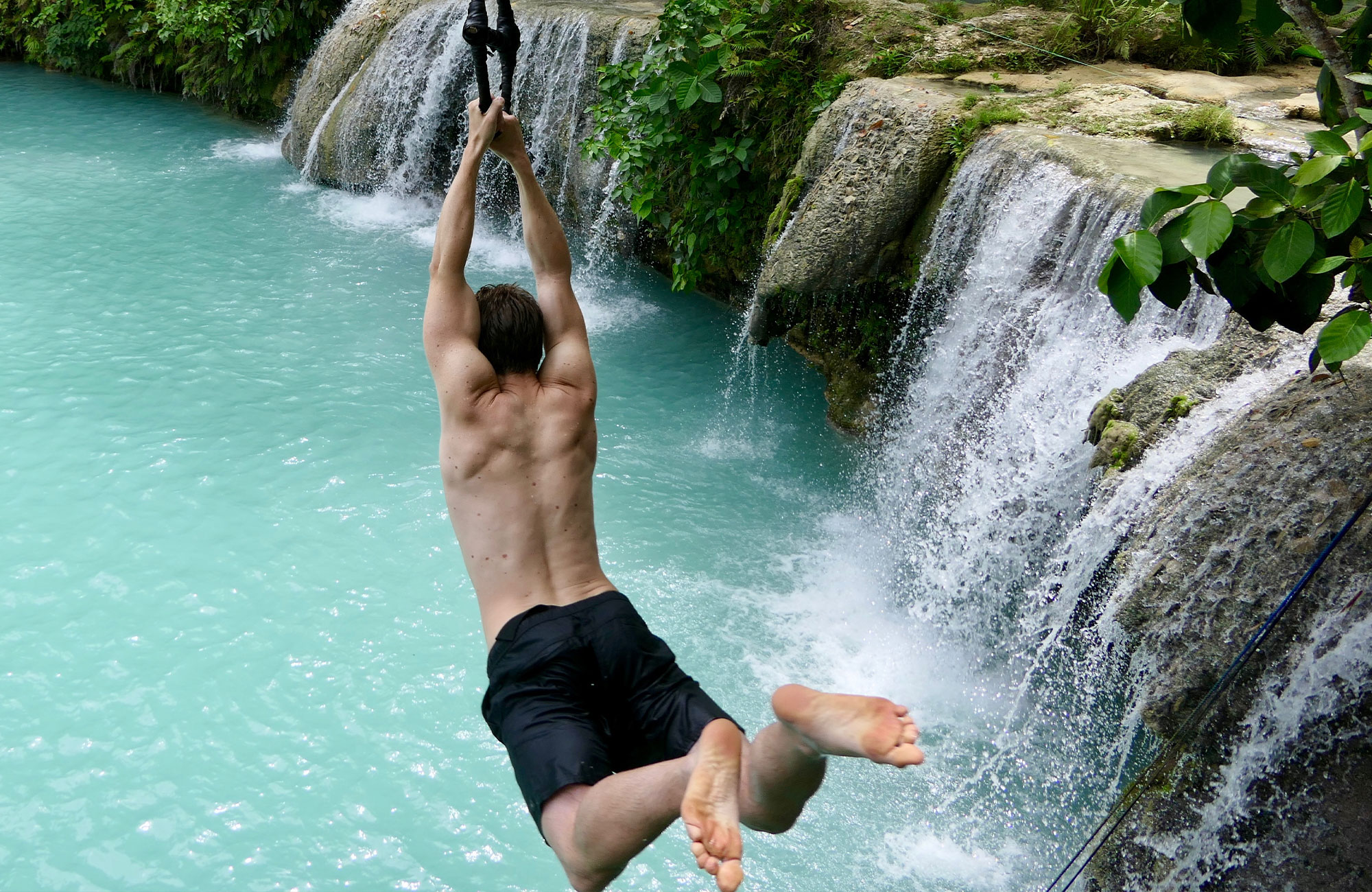 Philippines Jumping Man Waterfall