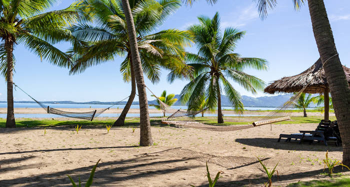 Fiji Nadi Beach Hammocks