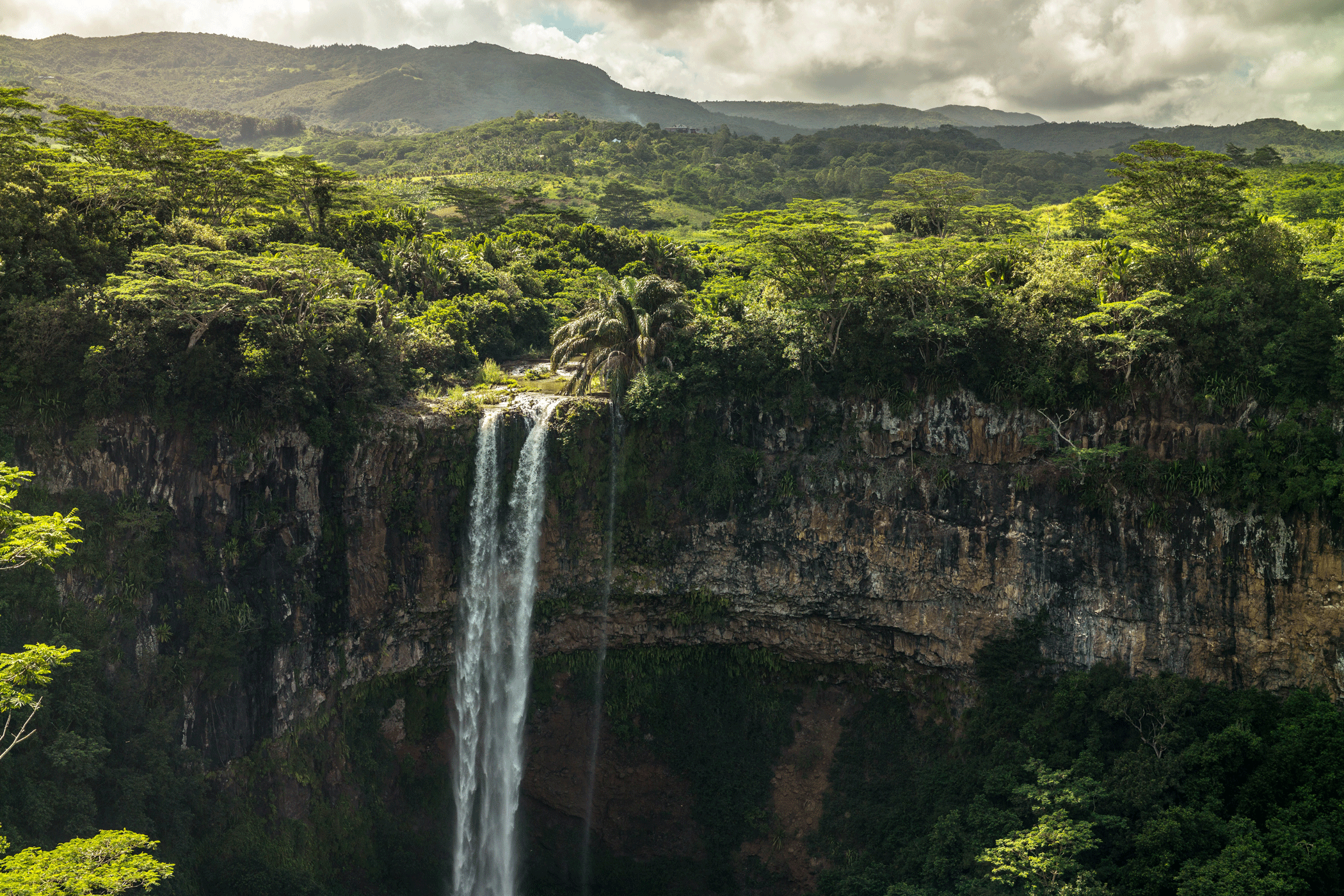 Chamarel Waterfall In Mauritius