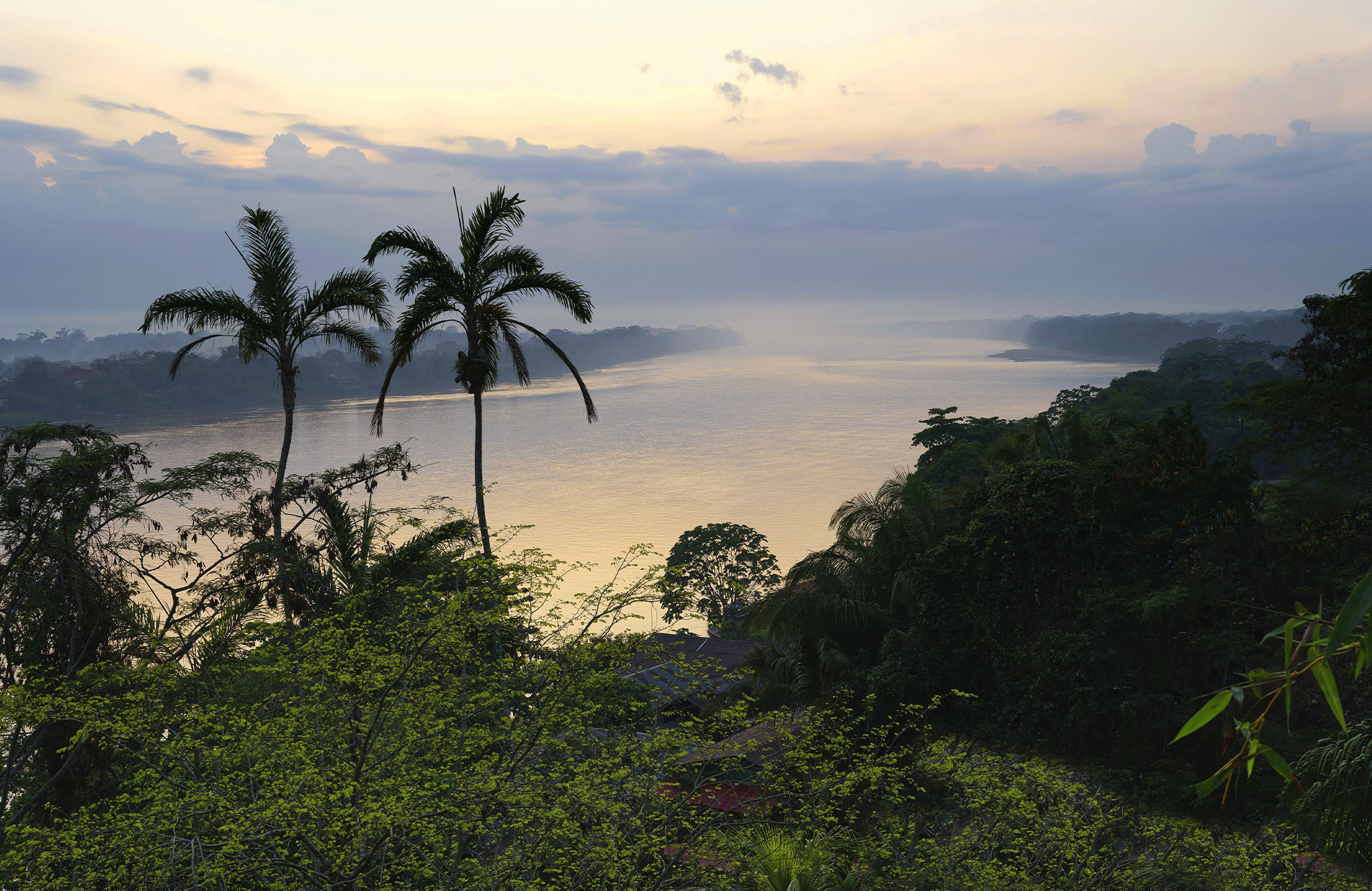Peru Puerto Maldonado River Sunset