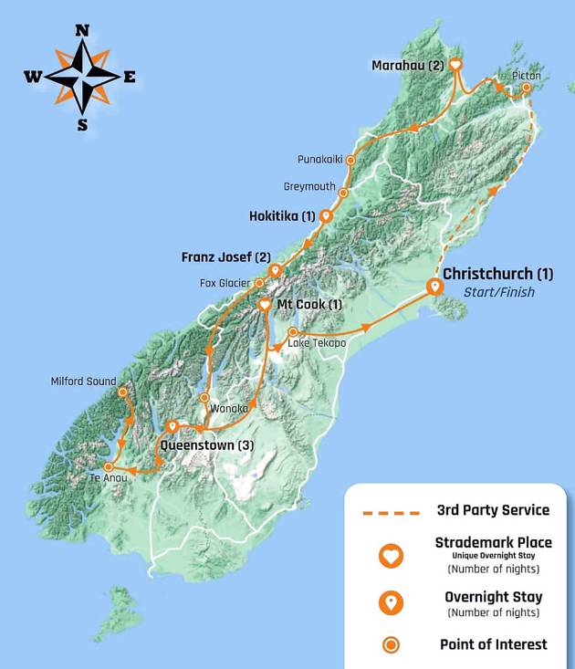 map-of-11-day-takahe-tour