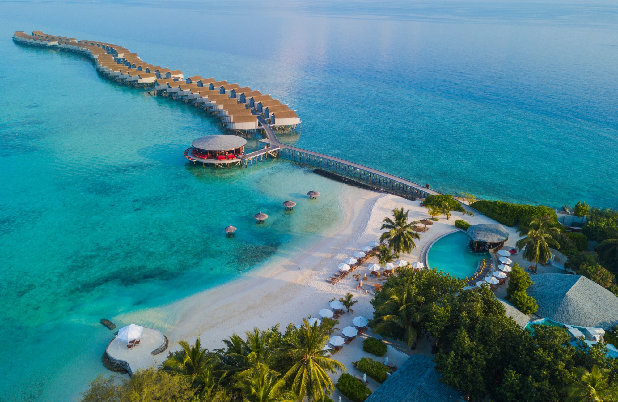 Maldives Ras Fushi Resort Aerial